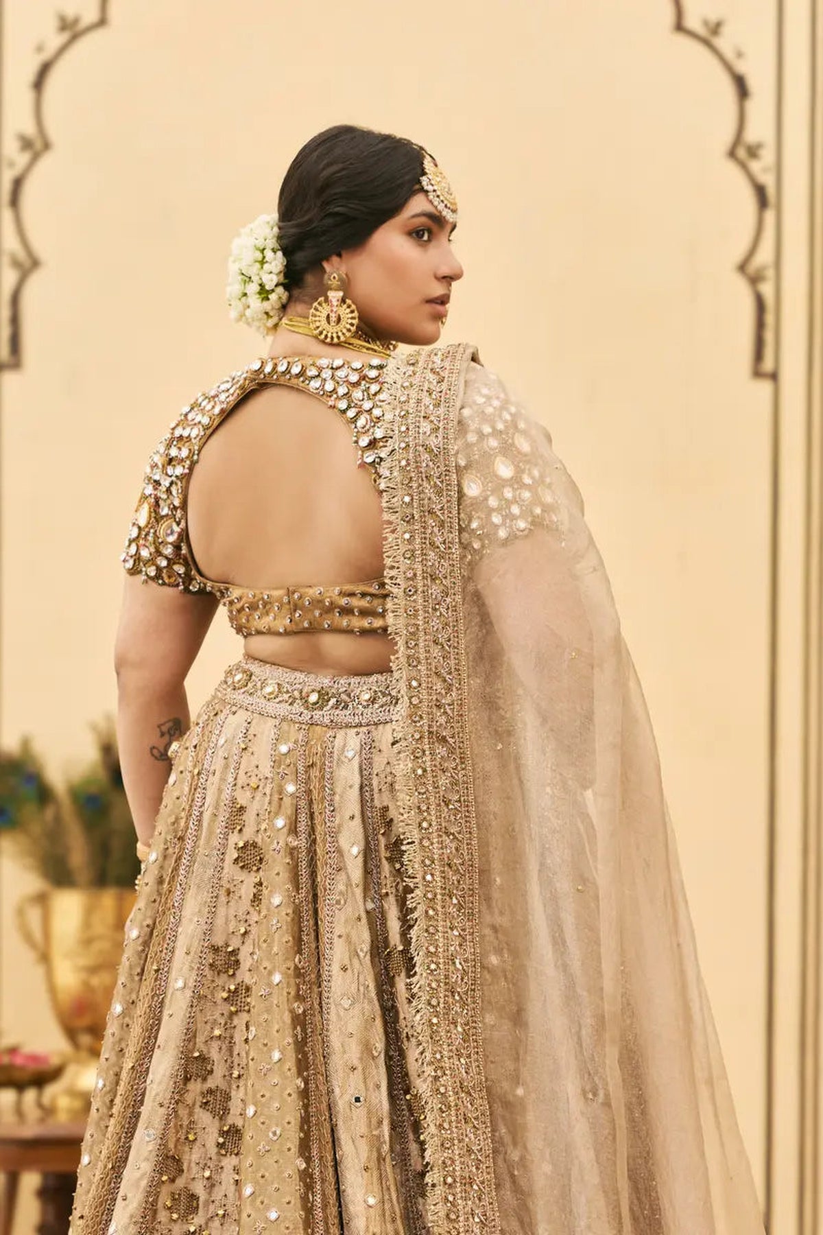 Suvarnarang Tissue Brocade Lehenga Set