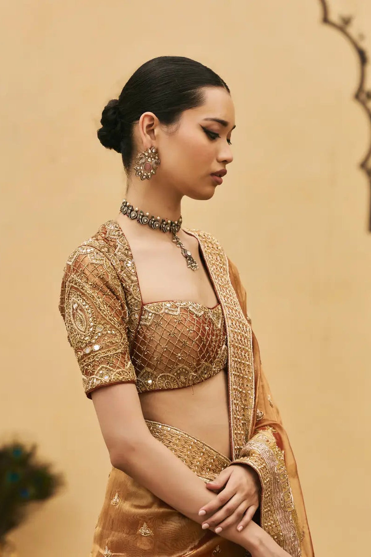 Tamra Tissue Saree Set