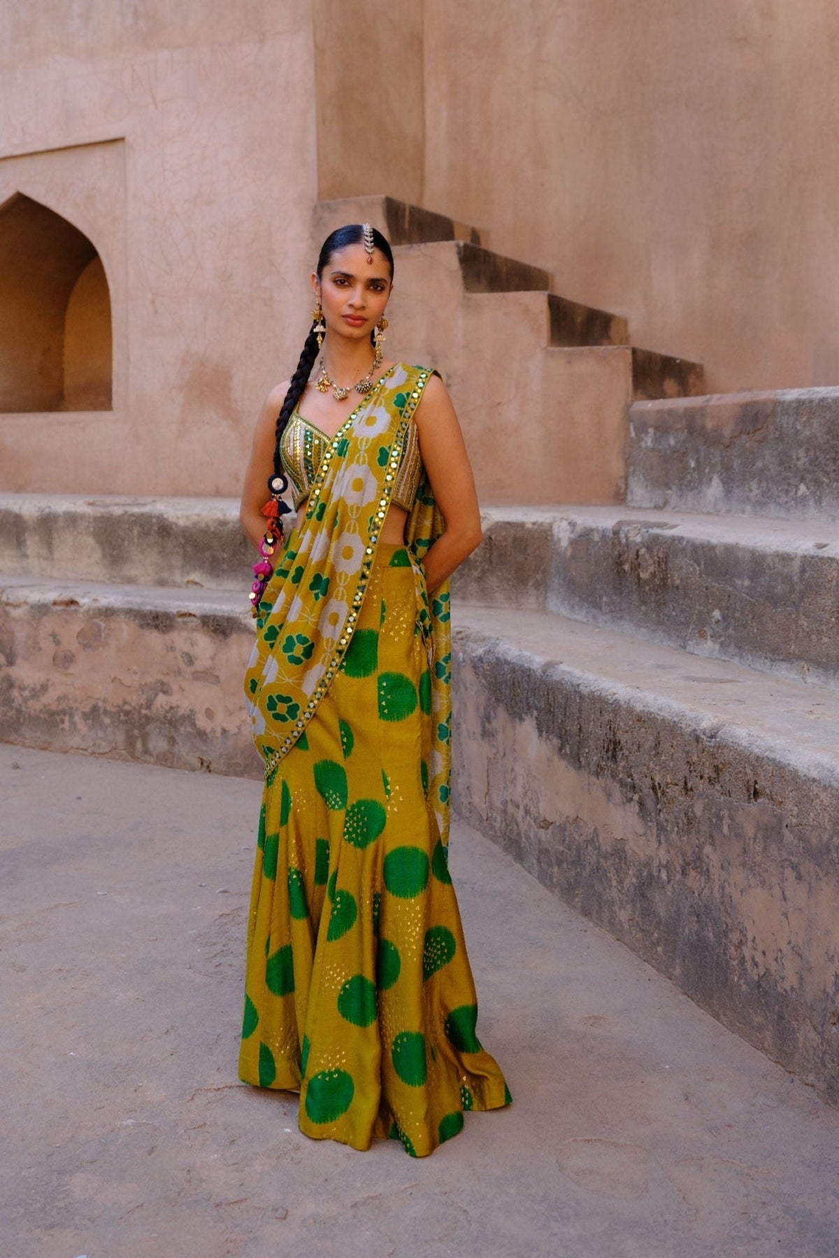 Tara pre draped saree