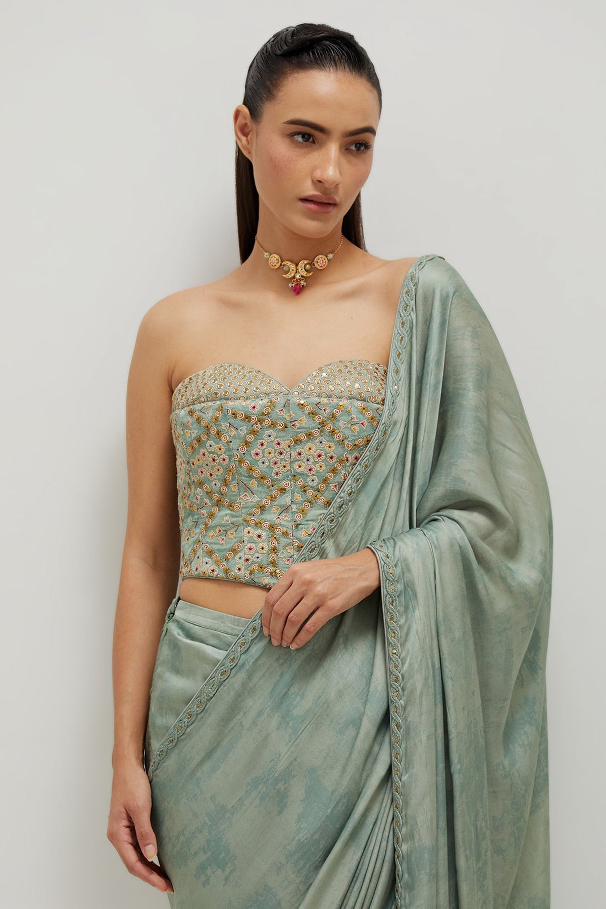 The Corset Drape Saree