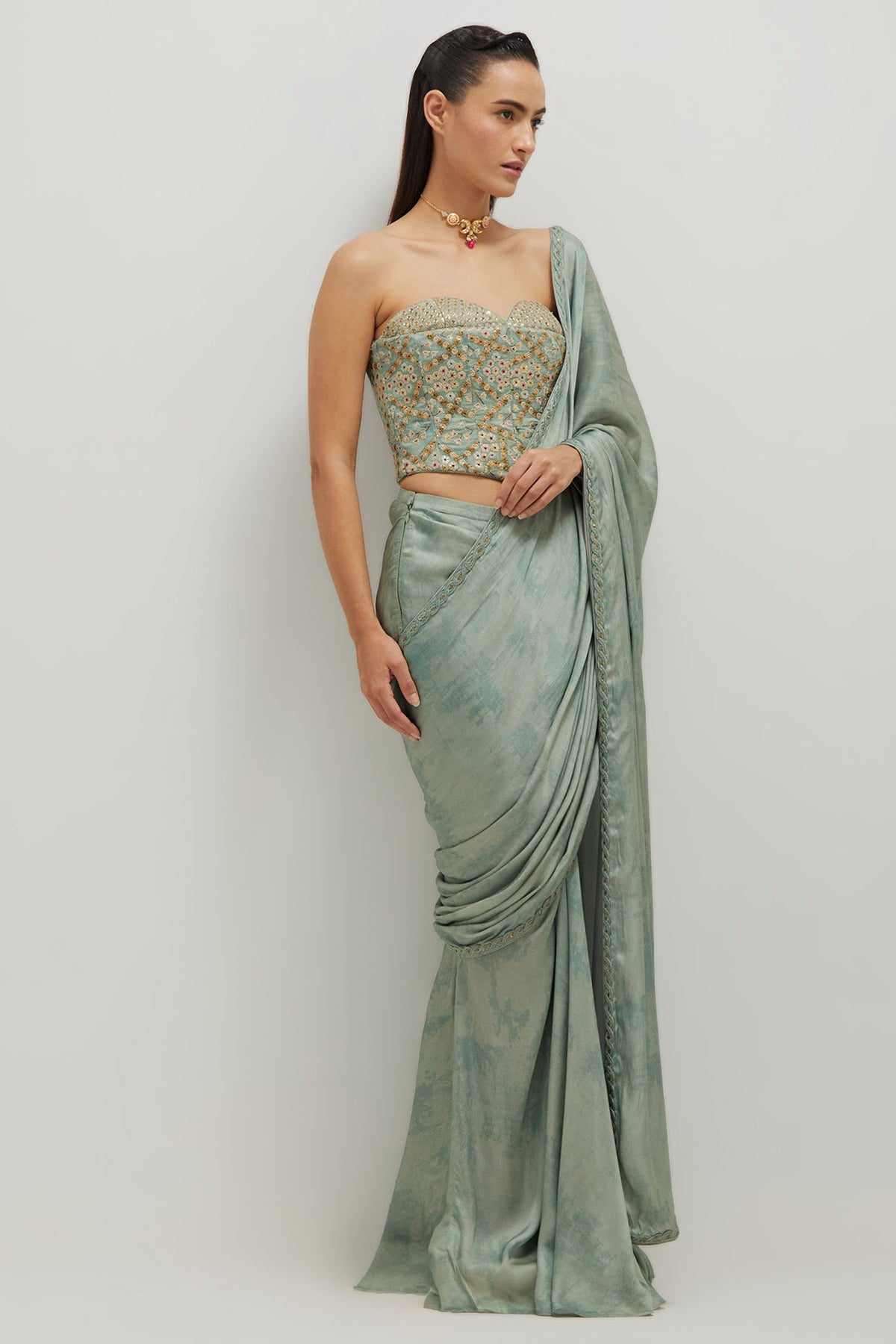 The Corset Drape Saree