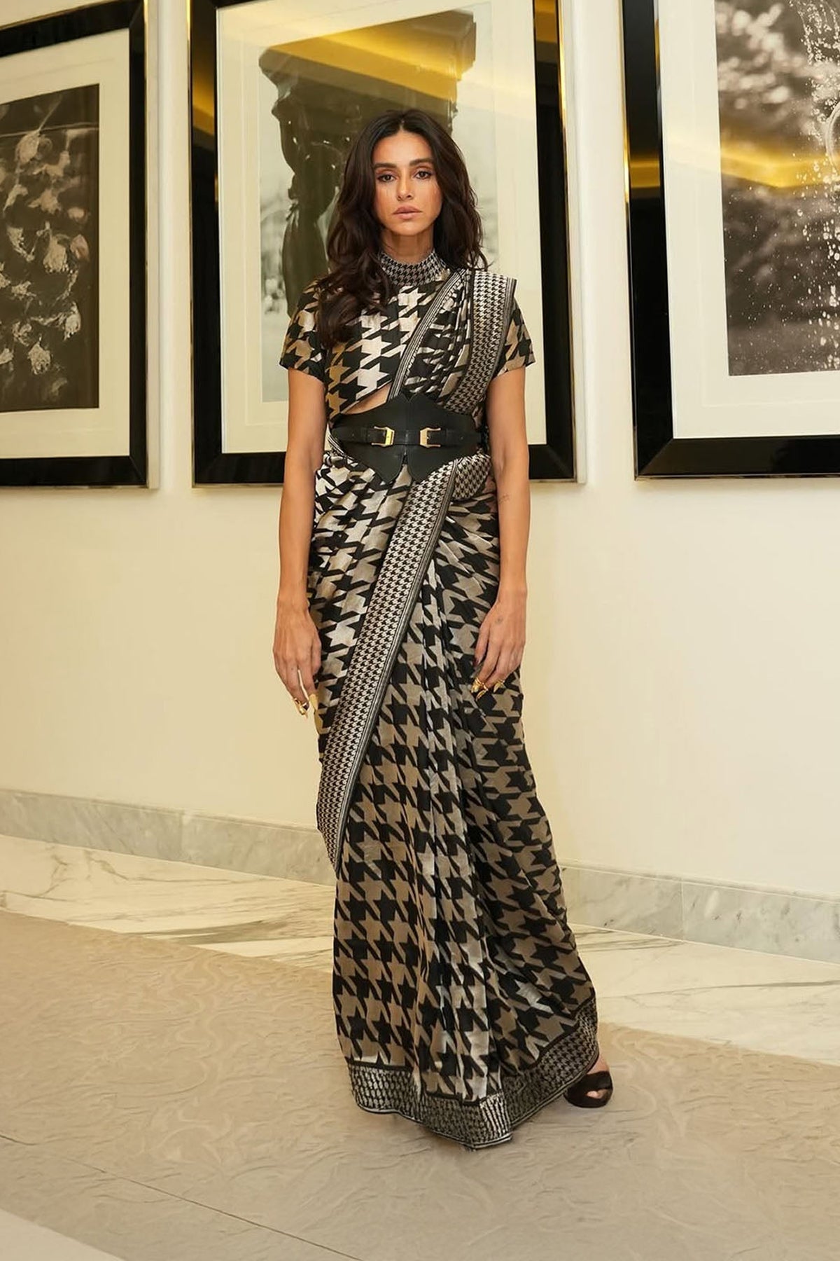 Black Gerum Saree