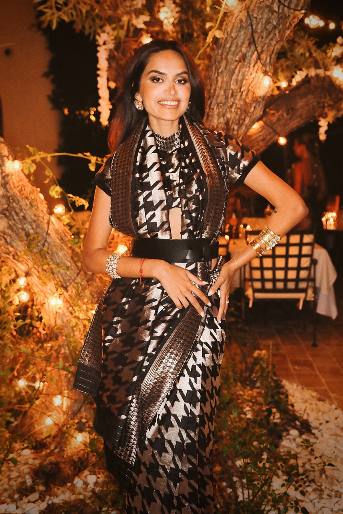 Black Gerum Saree