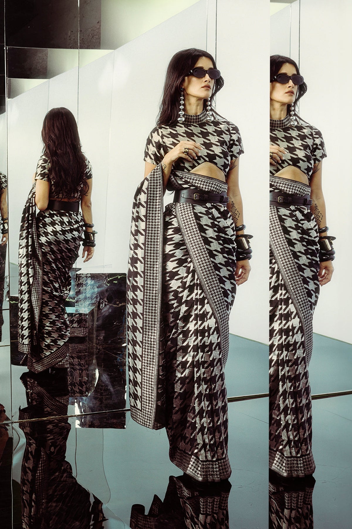 Black Gerum Saree