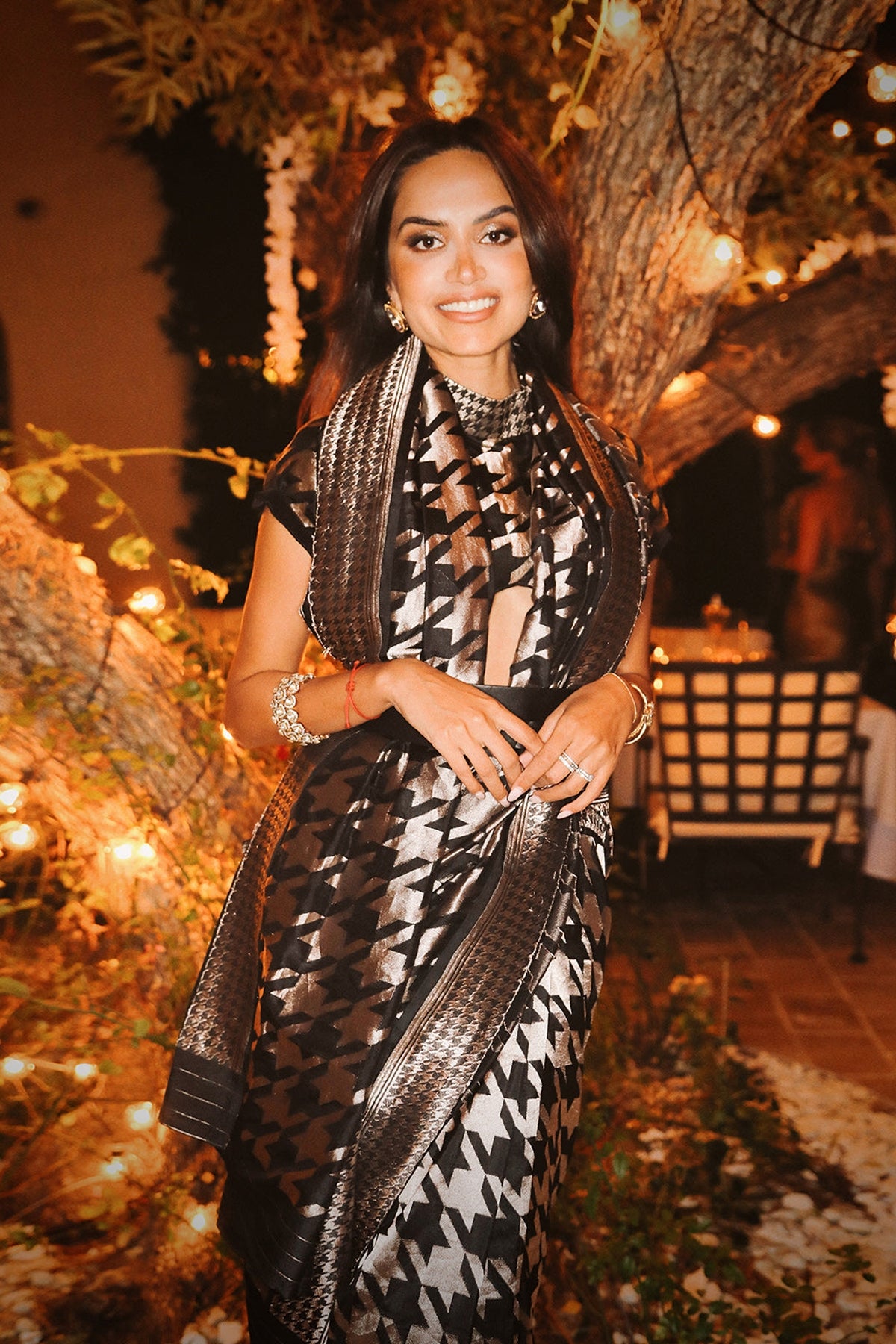 Black Gerum Saree