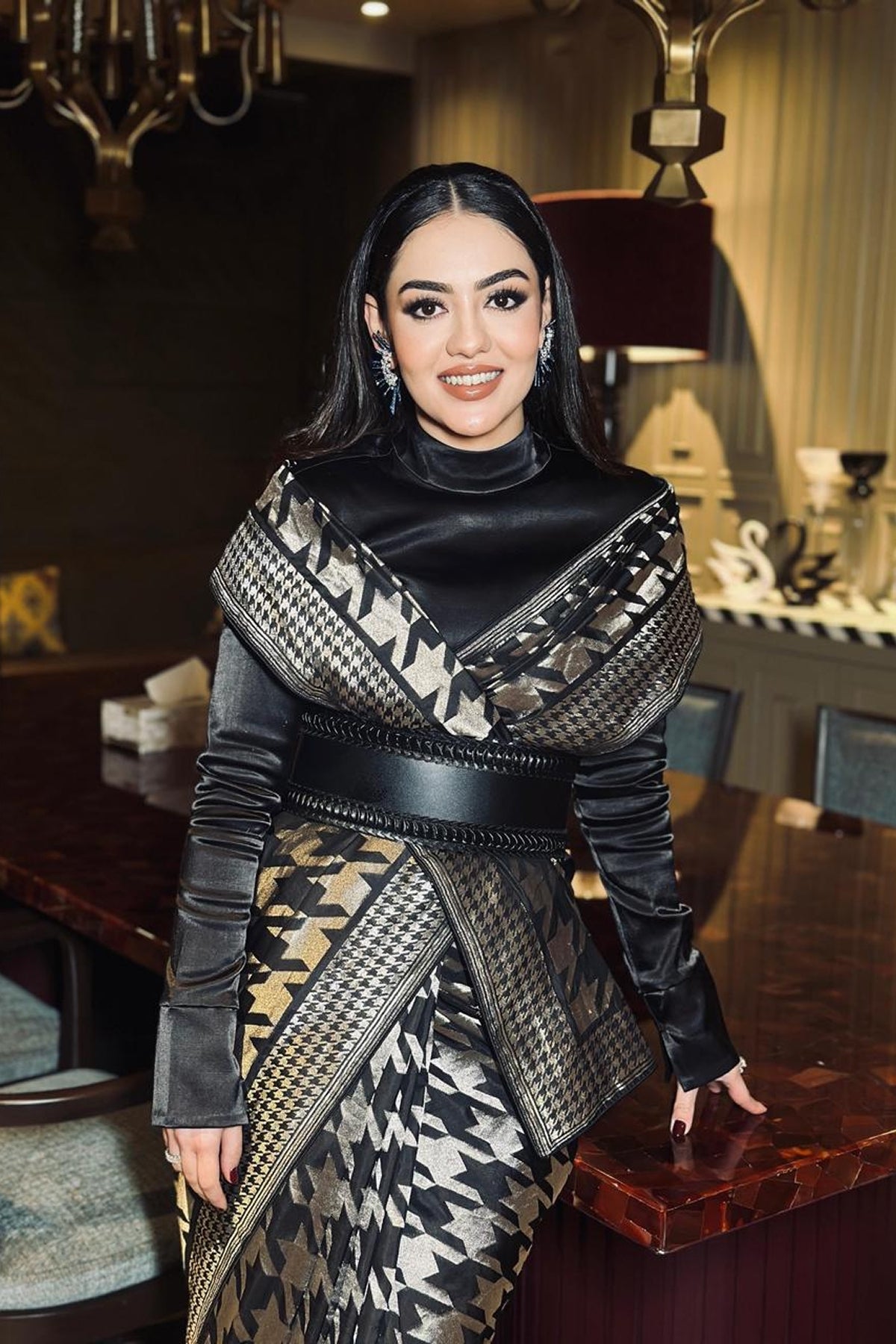 Black Gerum Saree