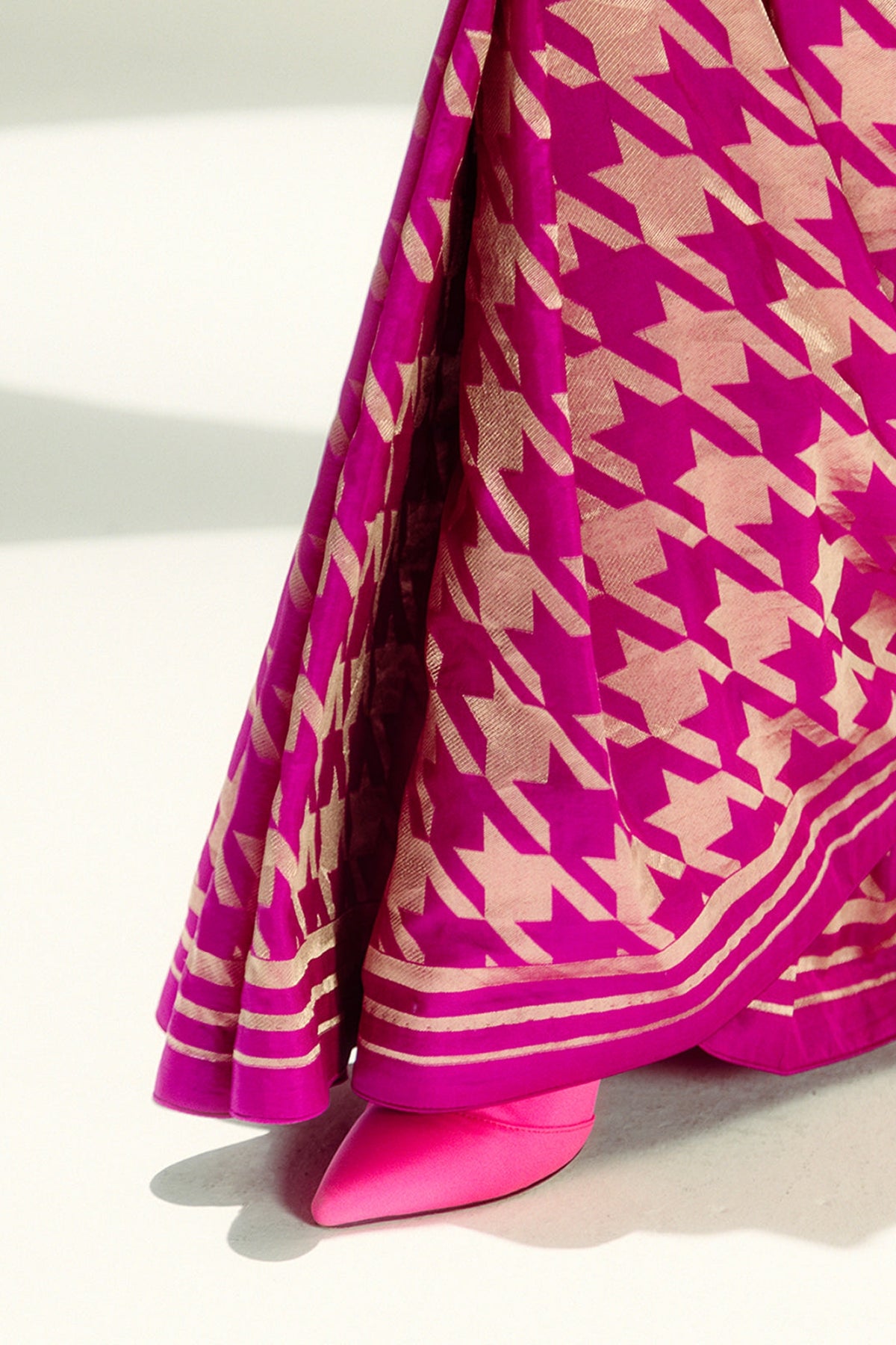 Rani Pink Gerum Saree