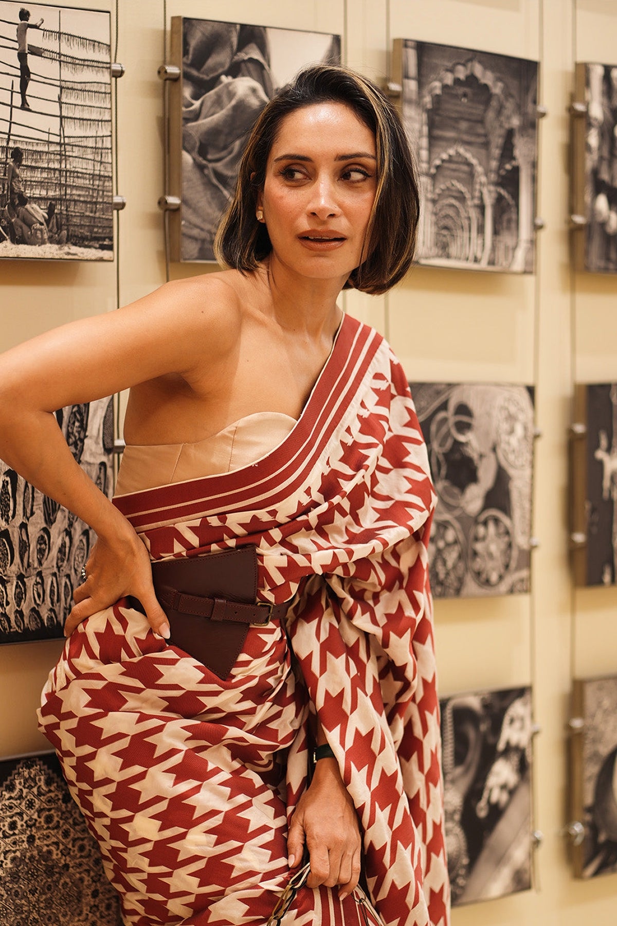 Deep Red Gerum Saree