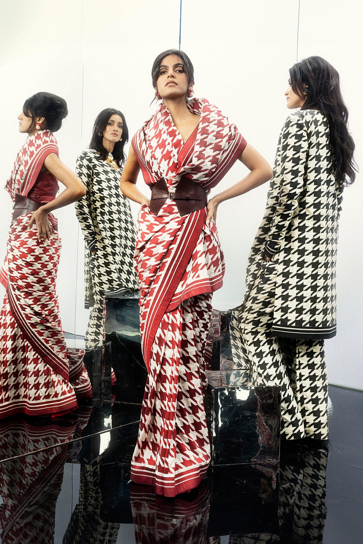 Deep Red Gerum Saree
