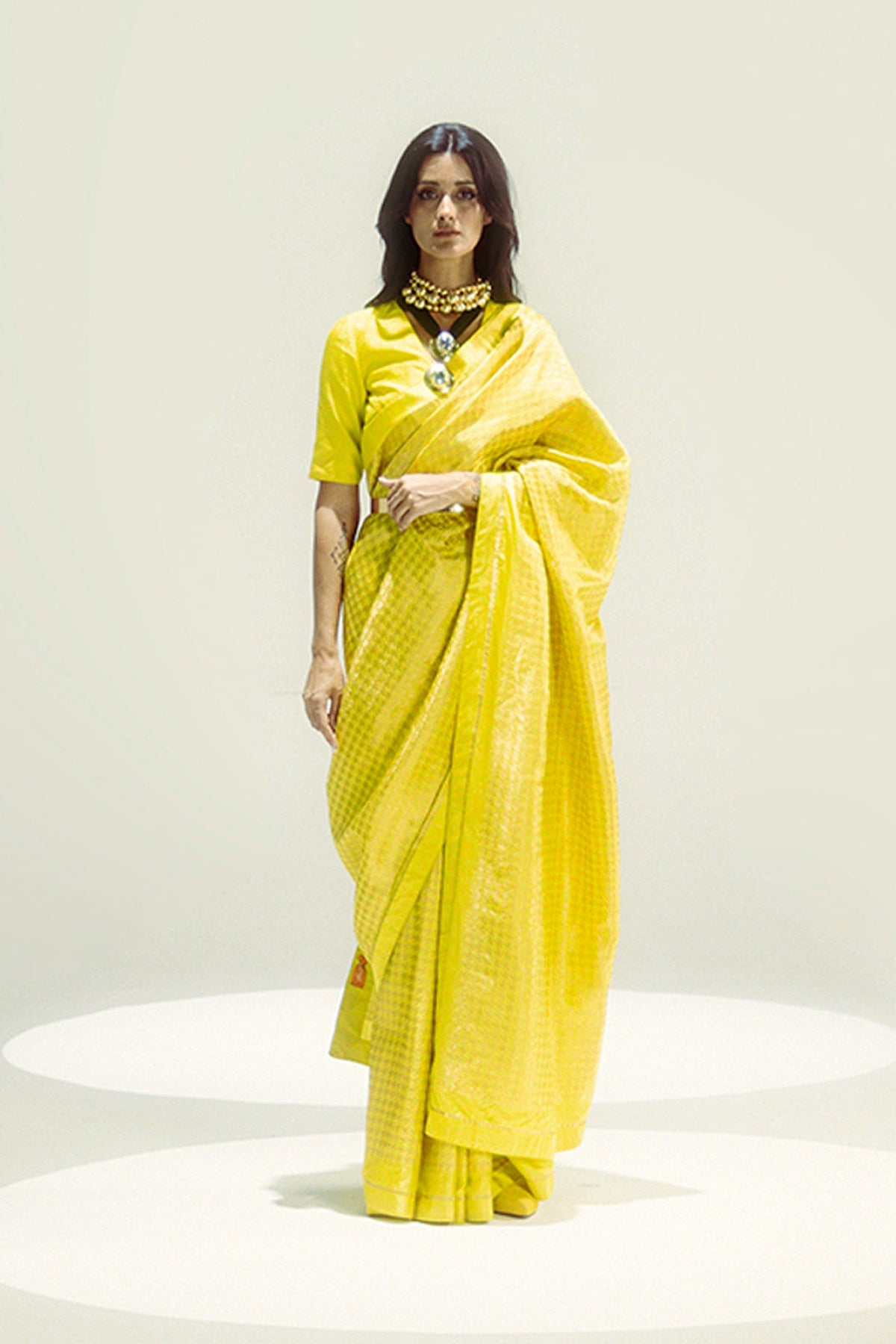 The Lemondrop Saree
