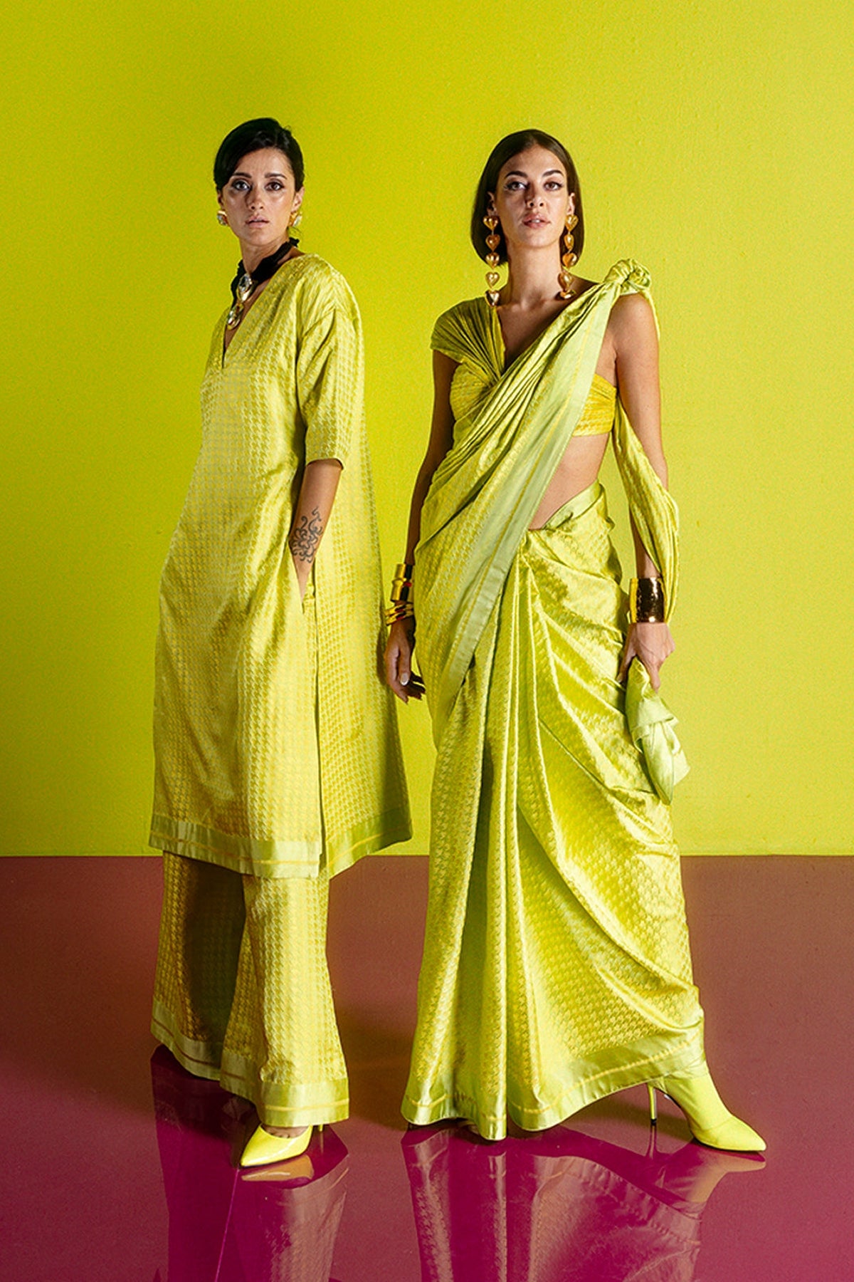 The Limoncello Saree