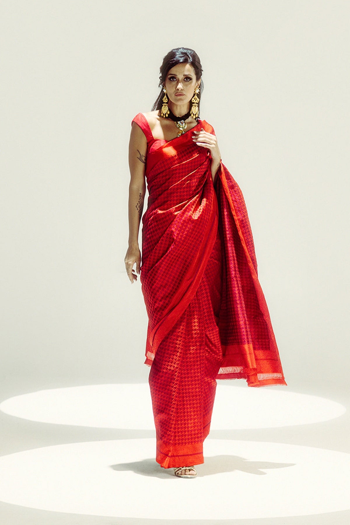 The Red Snapper Saree