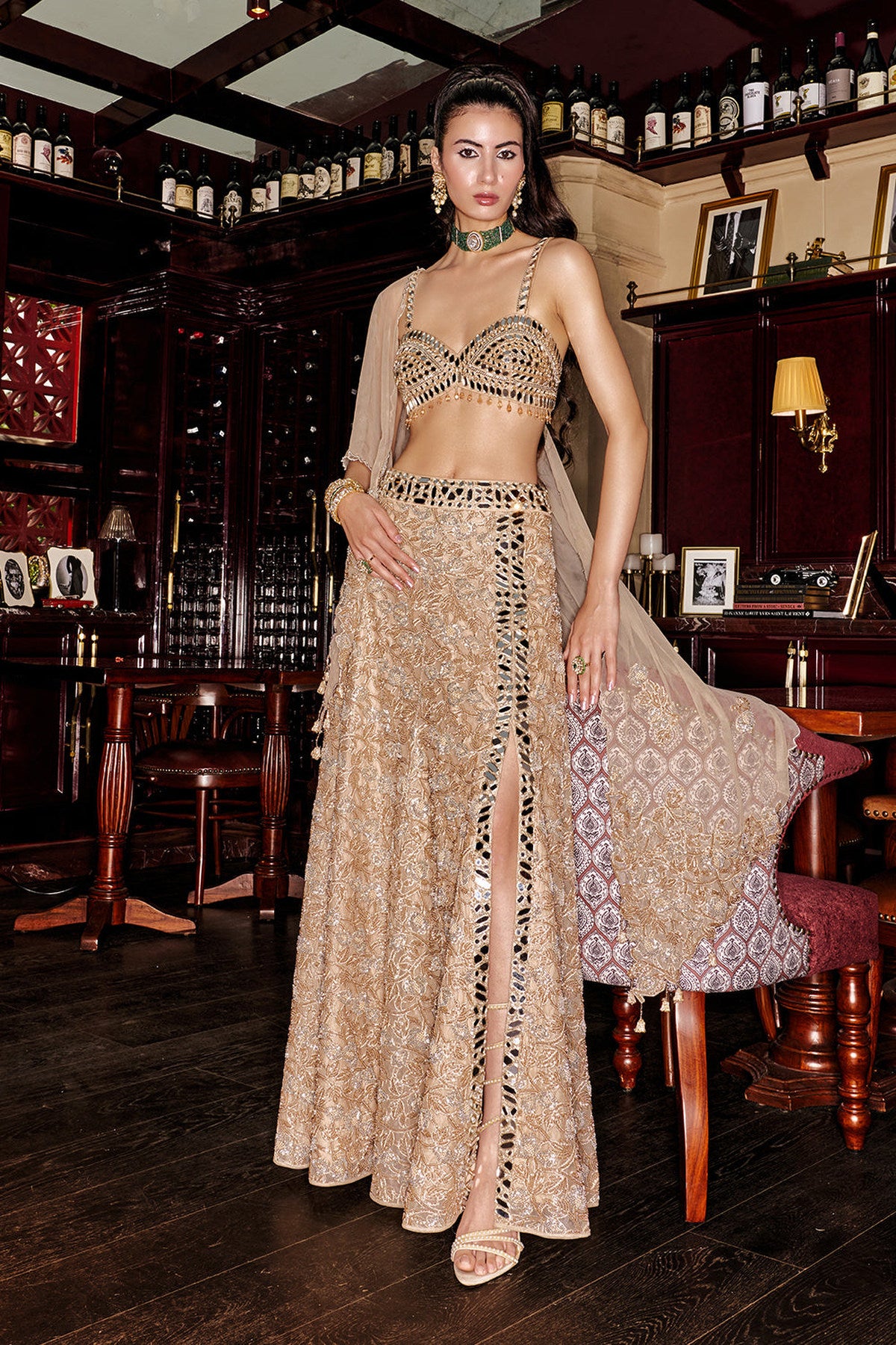 Vera Slit Skirt Set