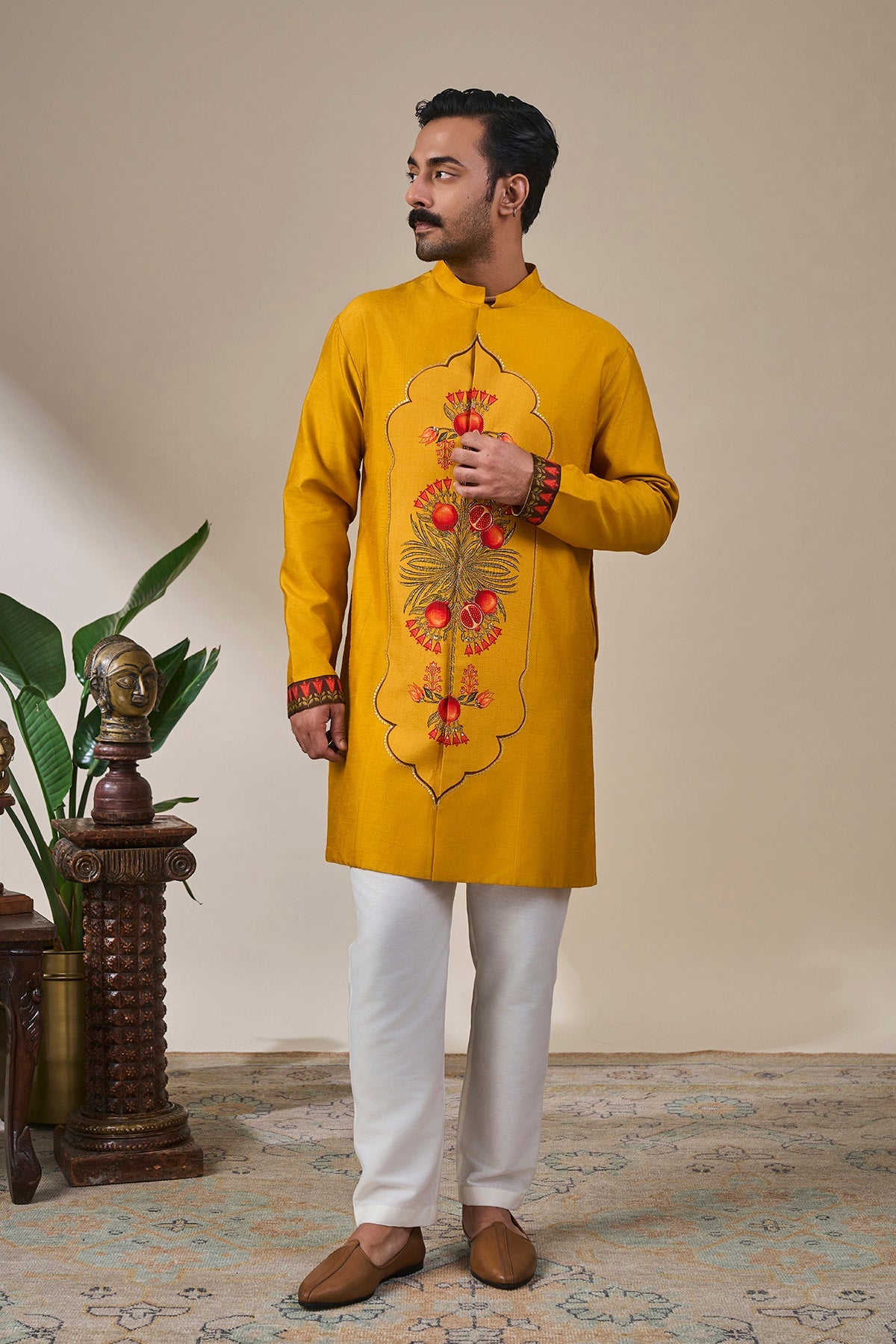 Yellow Anaar Symphony Kurta