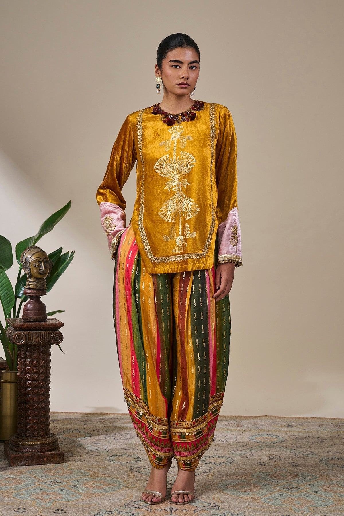 Yellow Spice Arcade Kurta Set