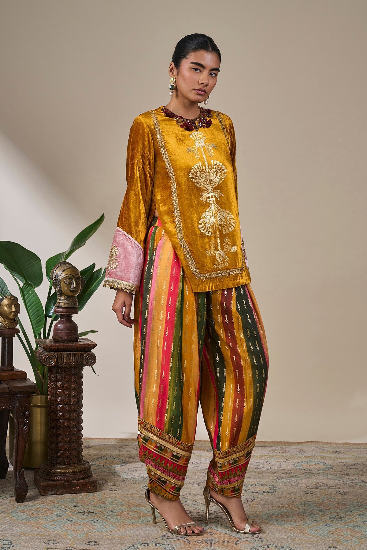 Yellow Spice Arcade Kurta Set