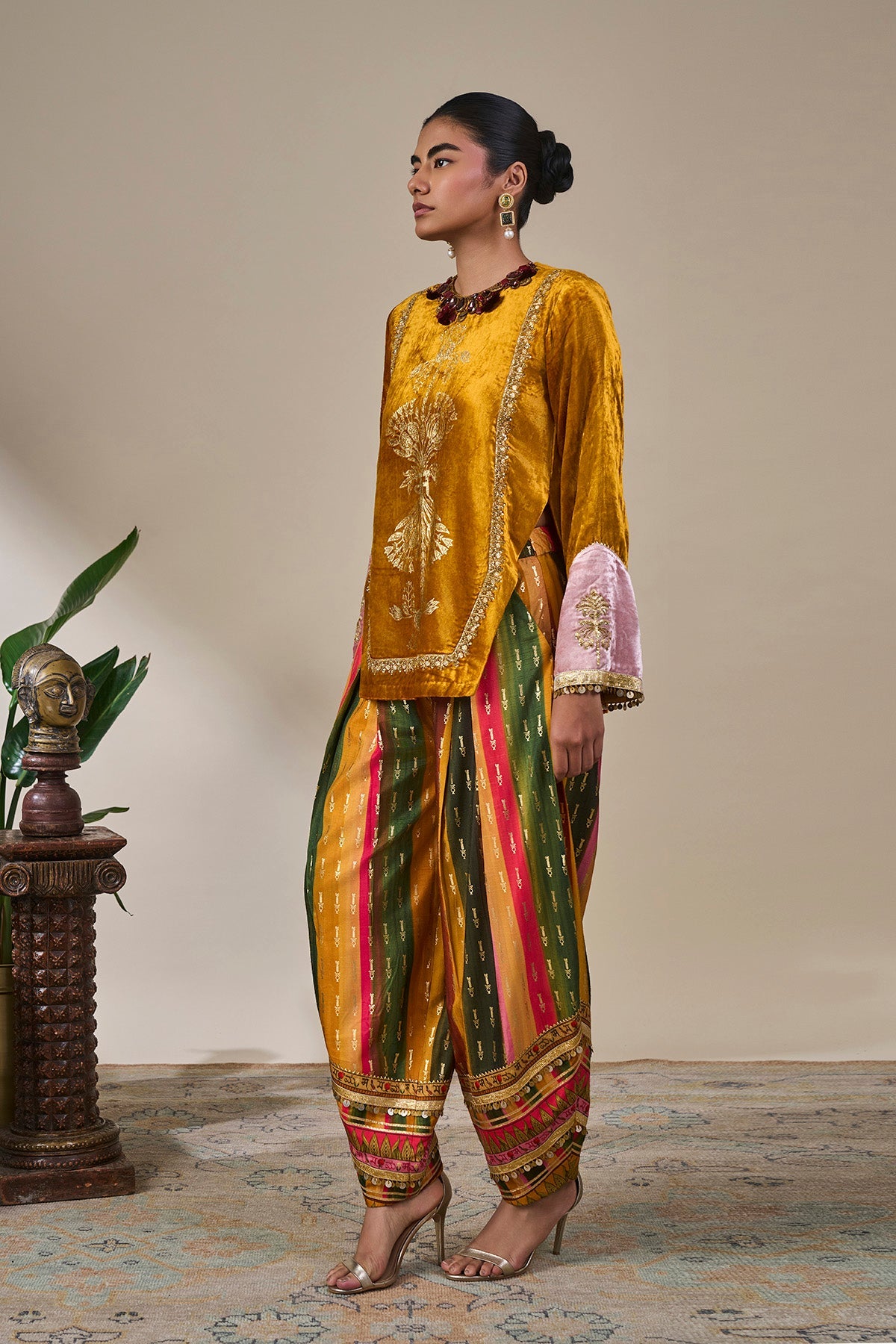 Yellow Spice Arcade Kurta Set