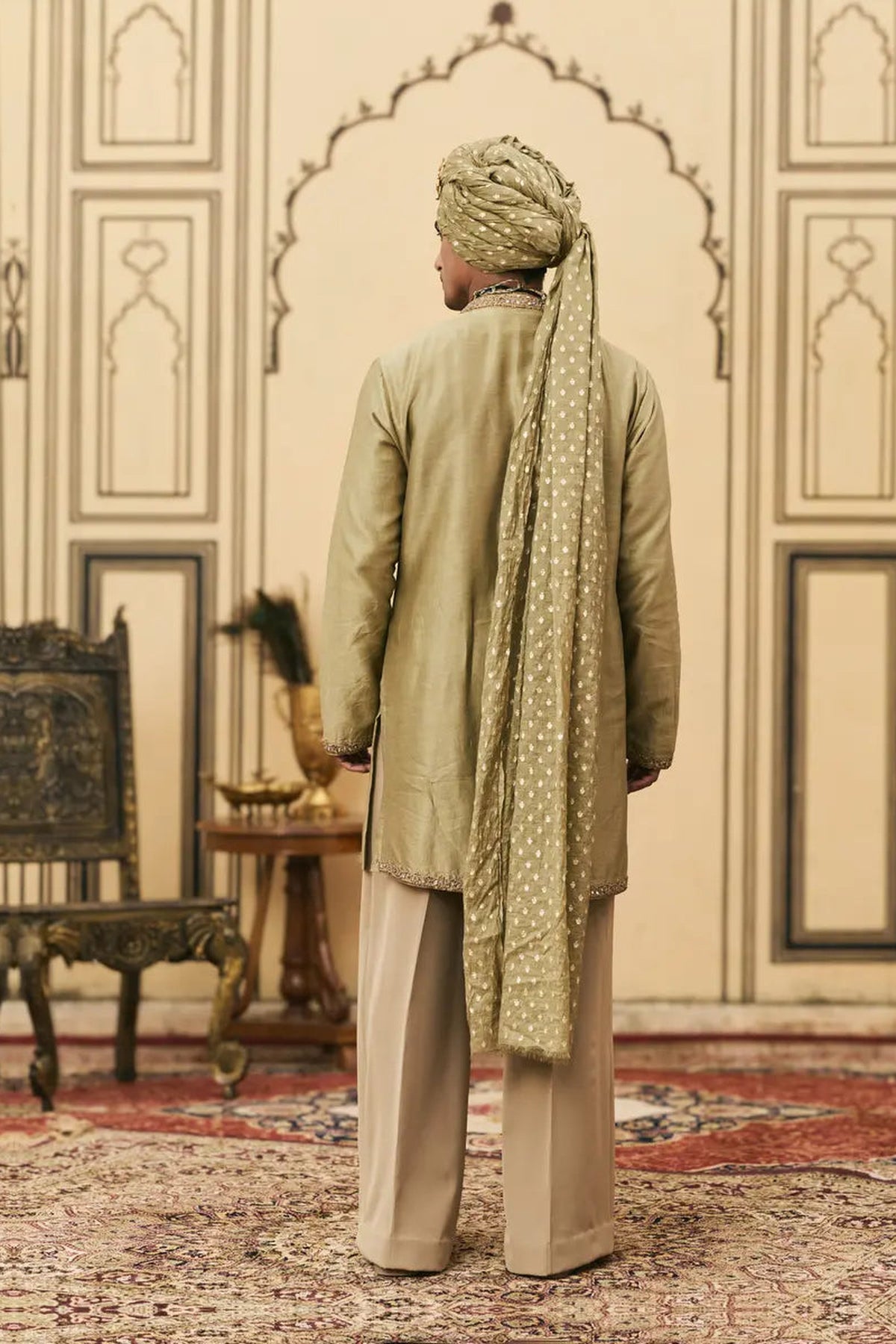 Zaitooni Chanderi Kurta Set