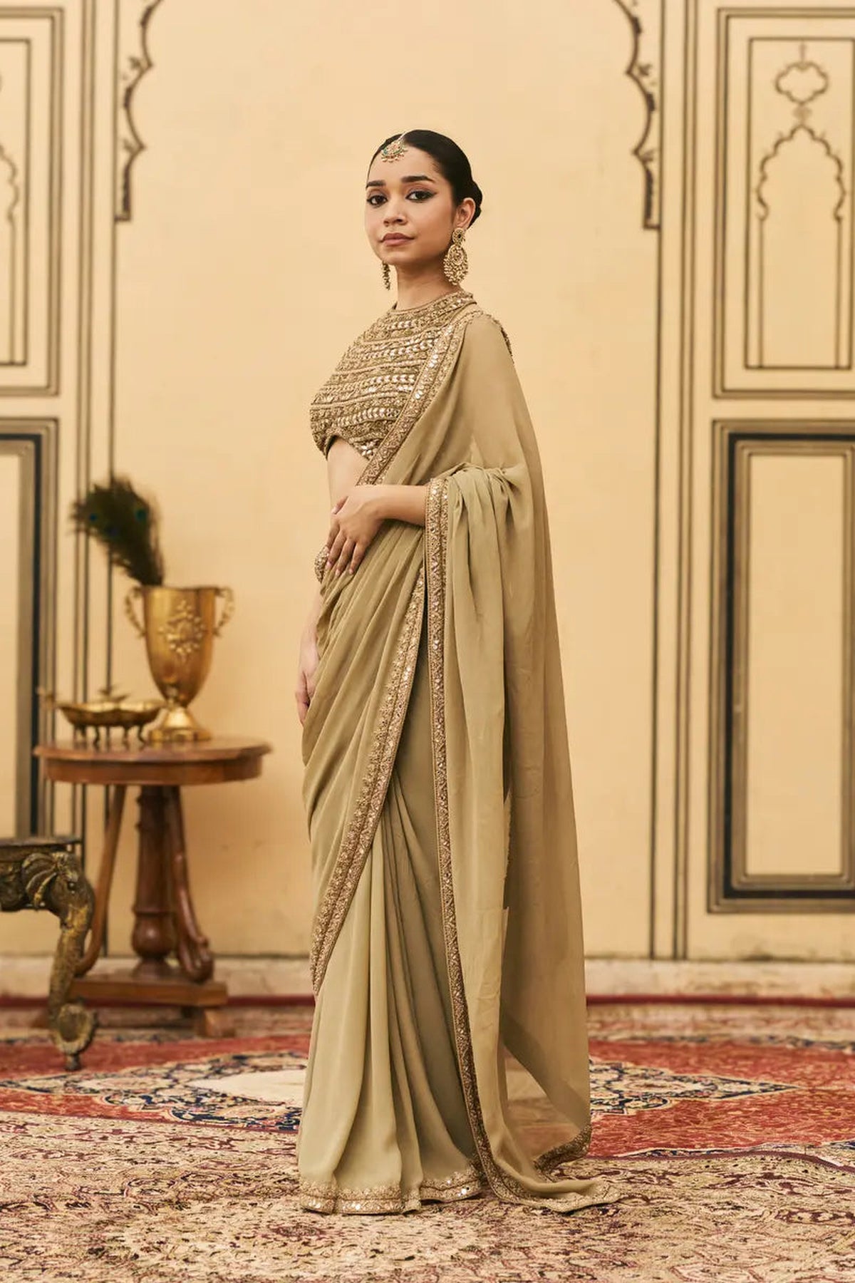 Zaitooni Georgette Saree Set