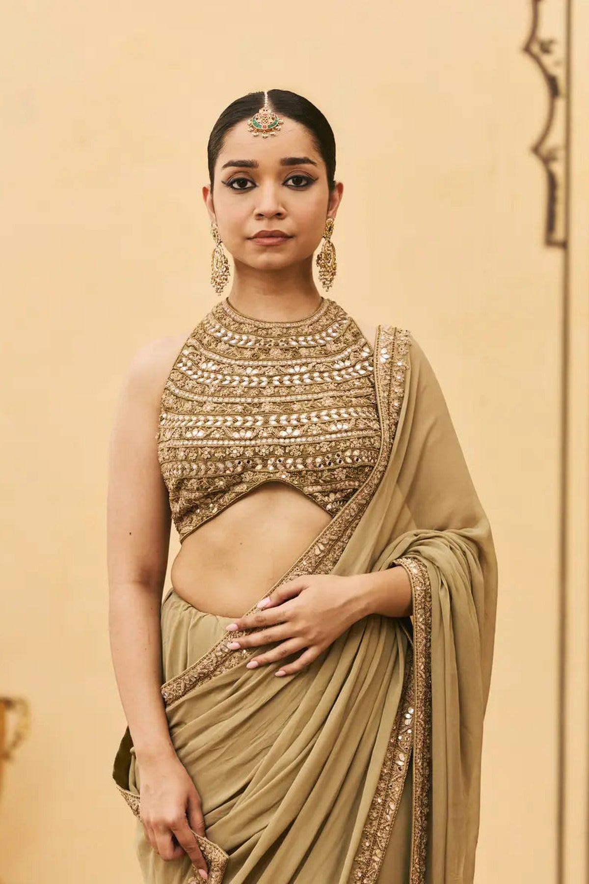Zaitooni Georgette Saree Set