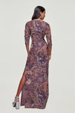 Dark Wave Paper Dolls Organza Printed And Embellished Gown
