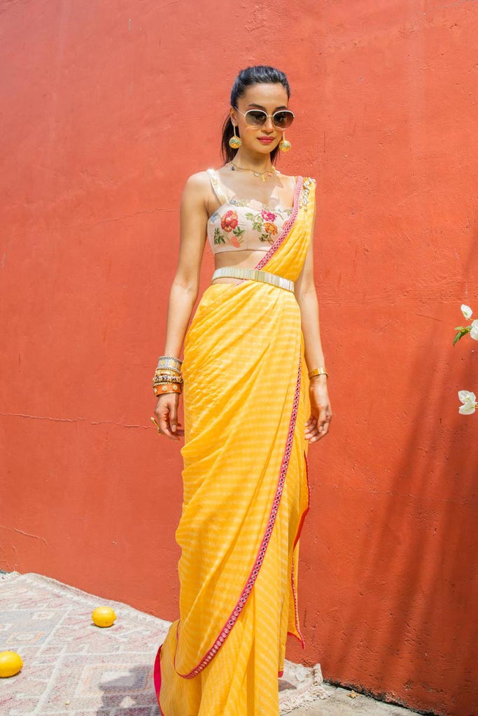 Sun Yellow Sari