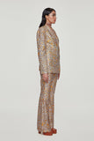 Divergence Yellow Printed and Embellished Pant Suit