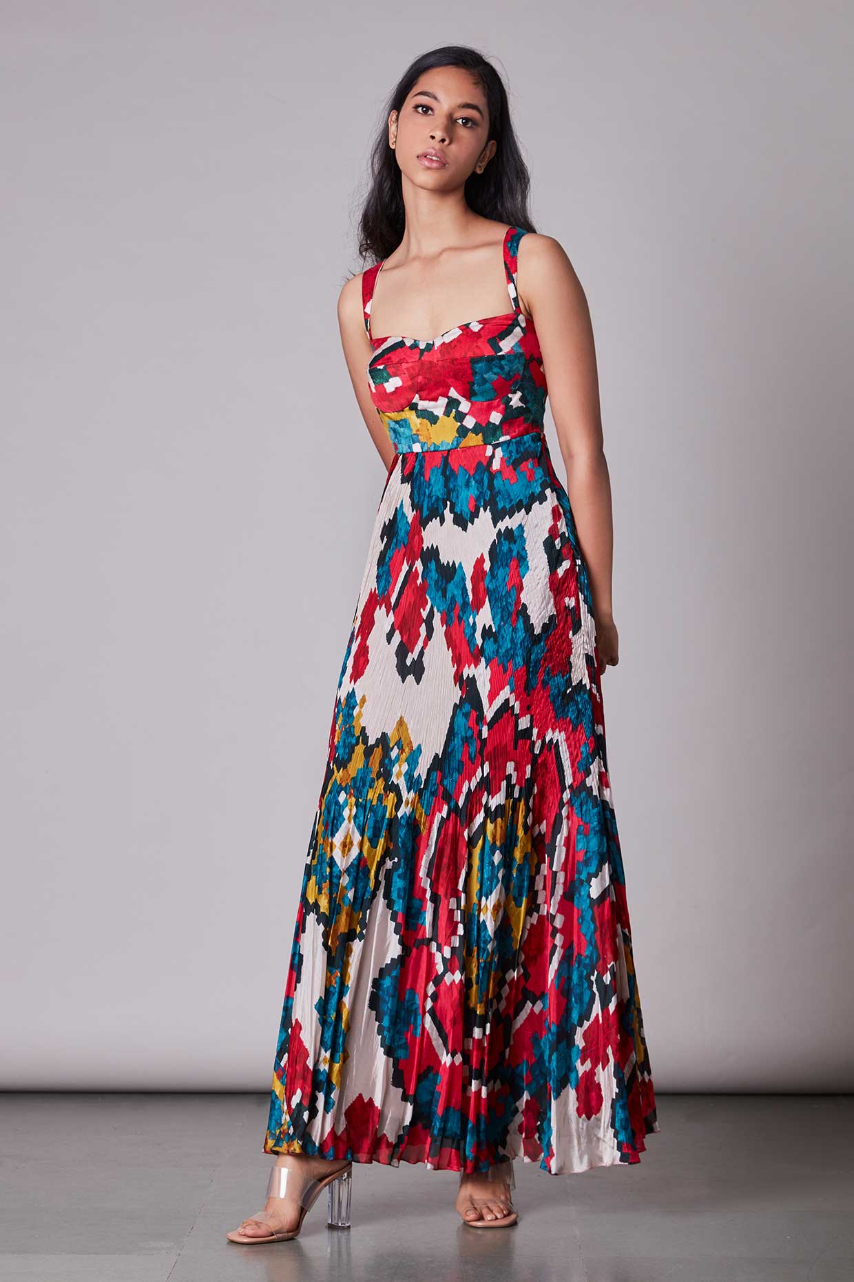 SK Ikat Pleated Dress AW21160
