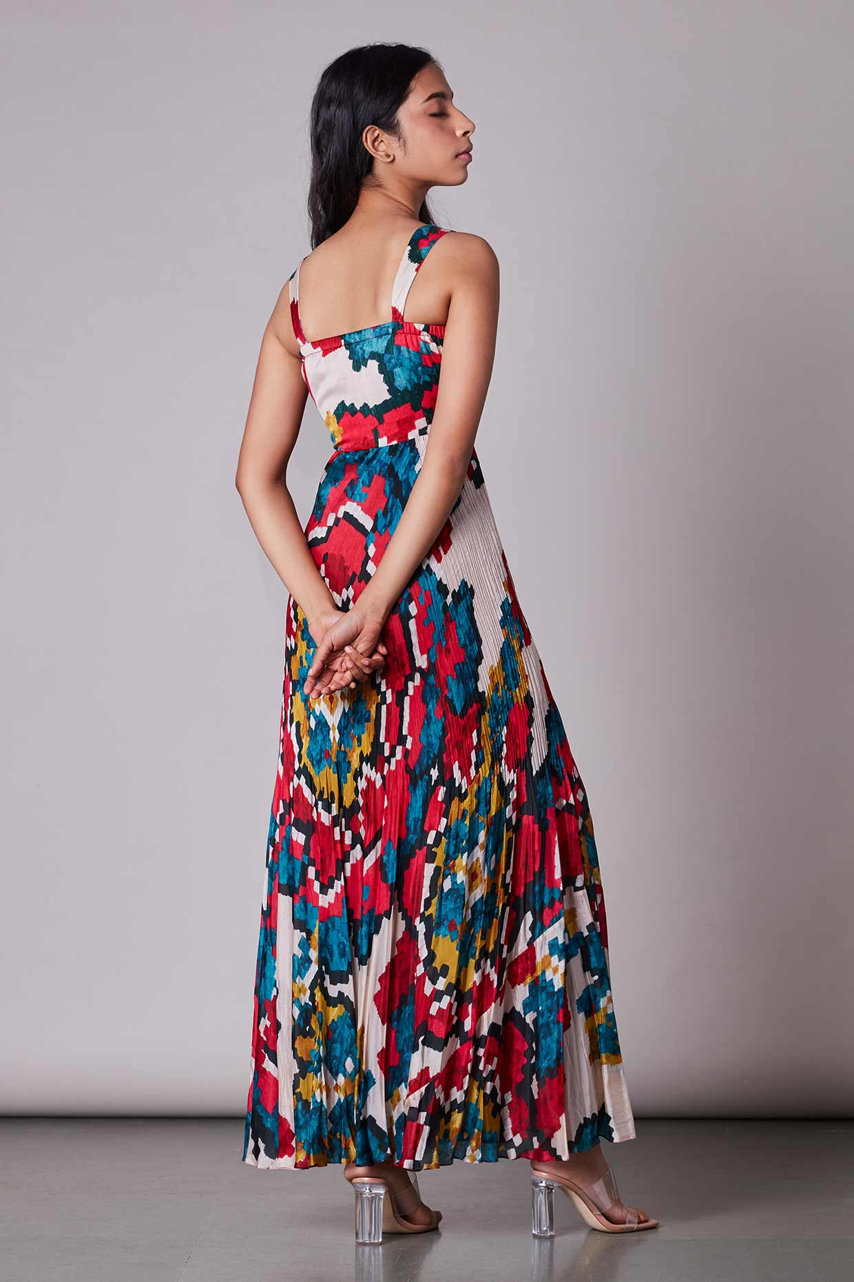 SK Ikat Pleated Dress AW21160