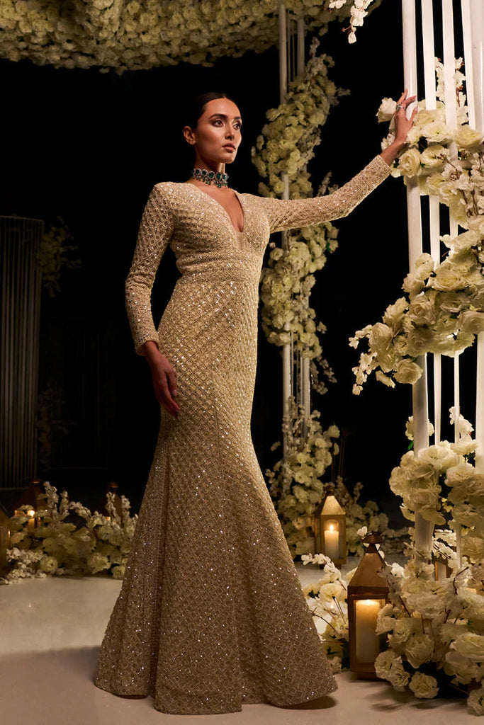 Ivory Fish Cut Gown