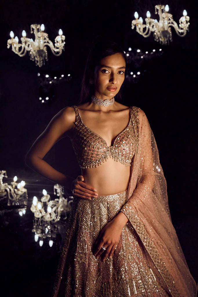 Sabyasachi sequin lehenga online