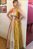Maxi with Multi Panelled Yellow Cape