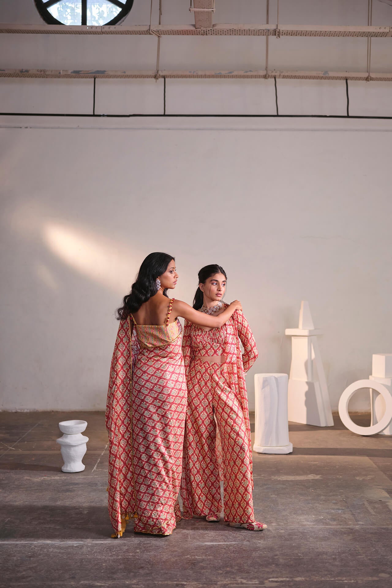 Cream Rose Coord Set