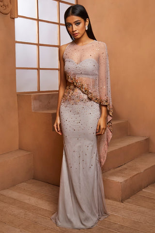 Mauve Pearl Gown