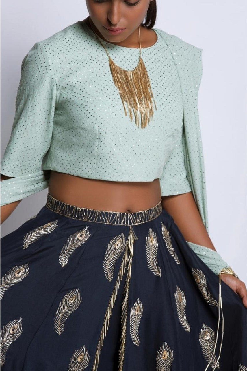 Mint & Navy Irma Set