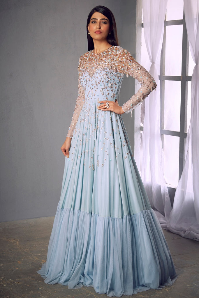 Wedding Reception Wear Designer Long Anarkali Gown Suits Indian Pakistani  Wear Heavy Embroidery Work Anarkali Dupatta Dress for Women's Wear - Etsy