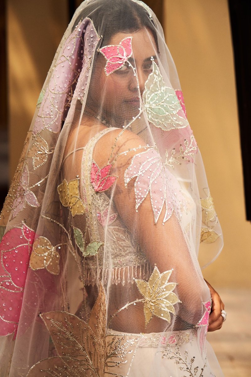 Light Pastel Floral Lehenga