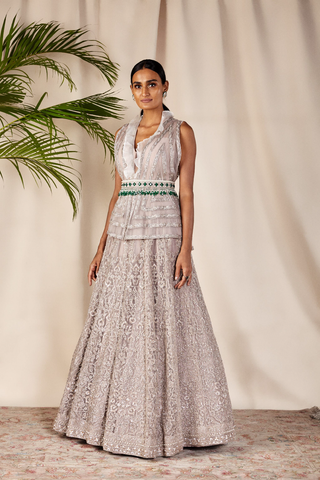 Embellished Ivory Cocktail Gown