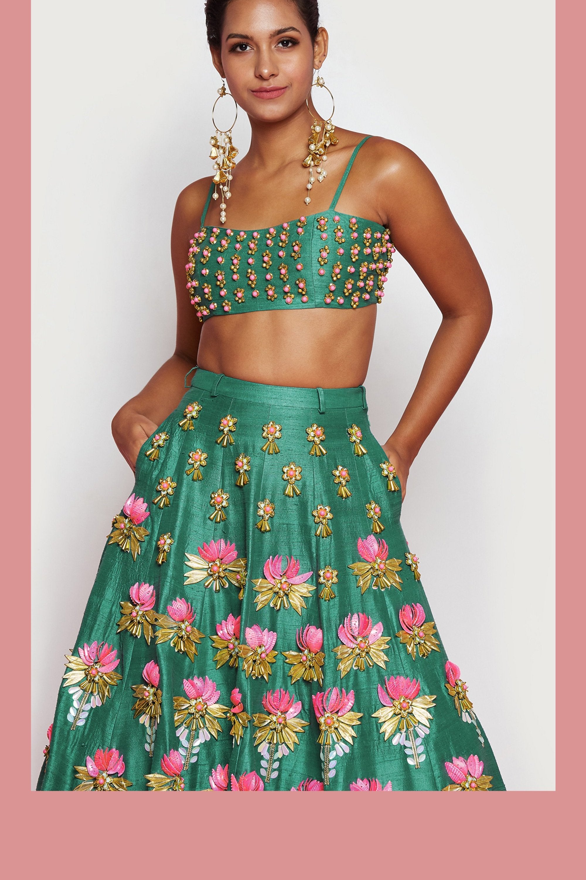 SACRED LOTUS LEHENGA SET