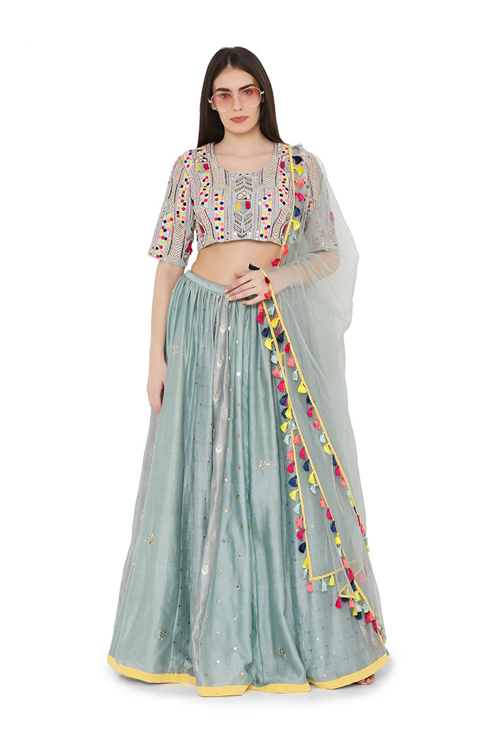 Light Blue LEHENGA SET PS-LH0020-C