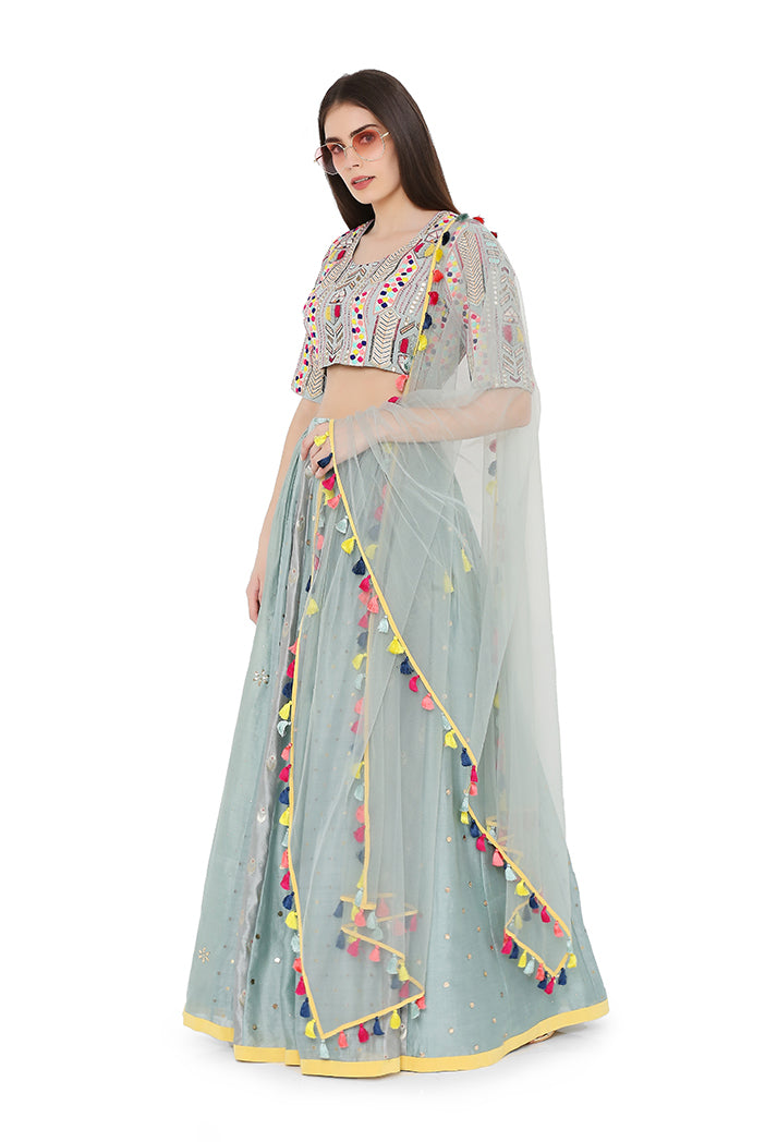 Light Blue LEHENGA SET PS-LH0020-C